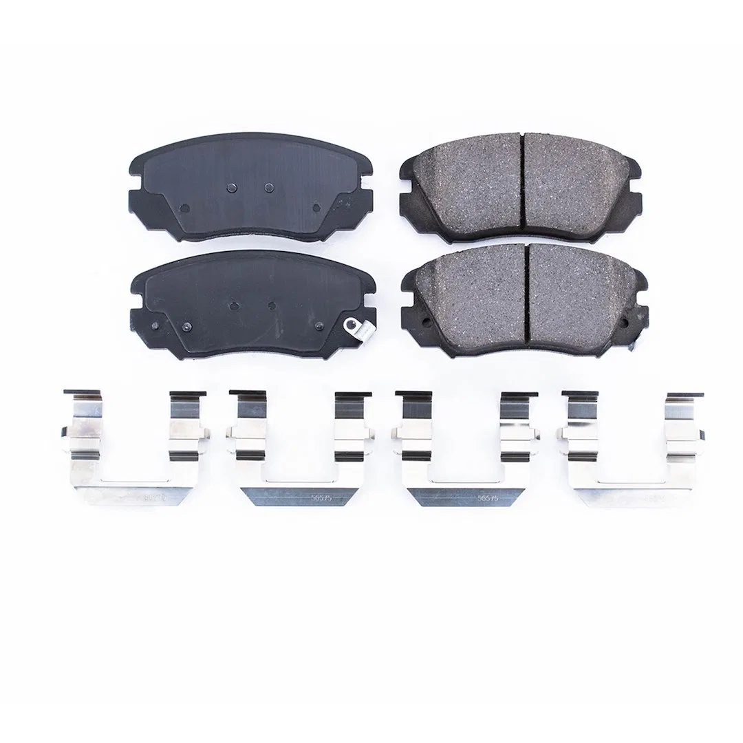 17-1421 – POWERSTOP Brake Pad, FMSI Number D1421 Ceramic Brake Pads Set Of 4 With Premium Stainless Steel Hardware